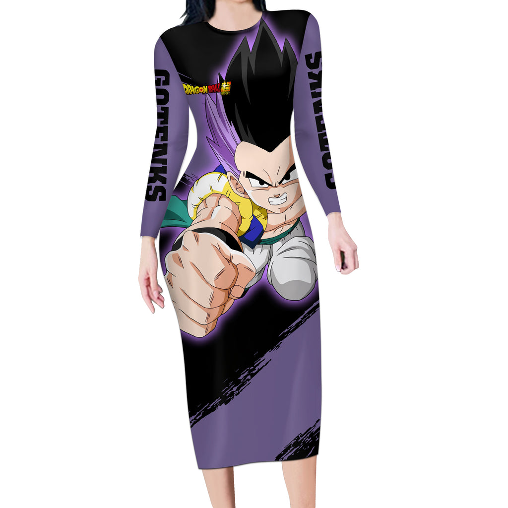 Gotenks - Dragon Ball Long Sleeve Bodycon Dress