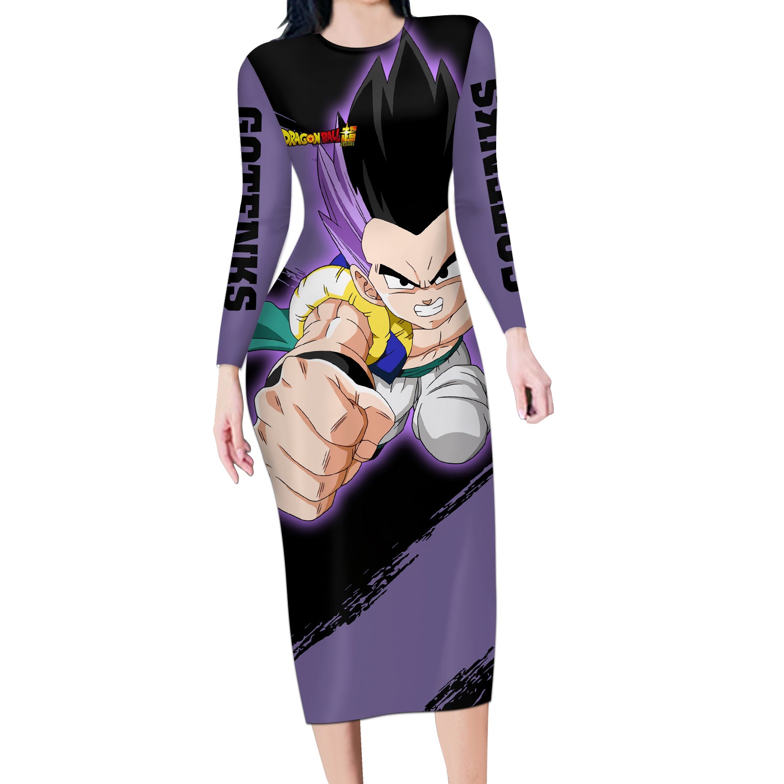 Gotenks - Dragon Ball Long Sleeve Bodycon Dress