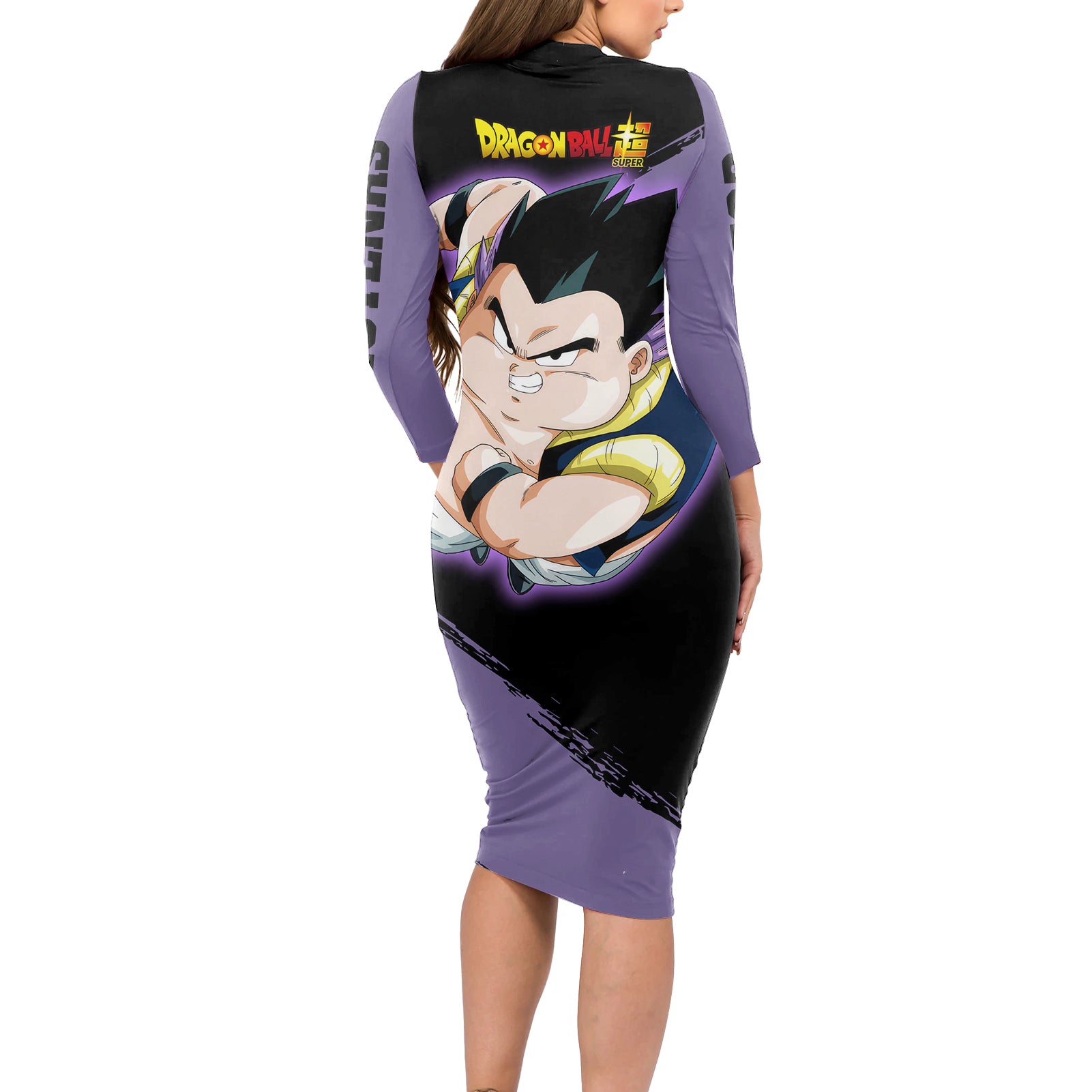 Gotenks - Dragon Ball Long Sleeve Bodycon Dress