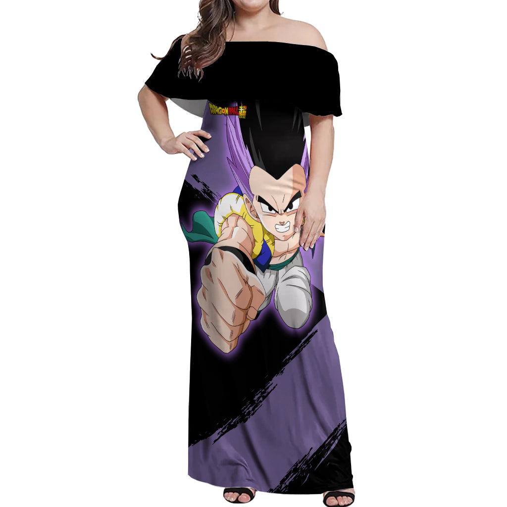 Gotenks - Dragon Ball Off Shoulder Maxi Dress