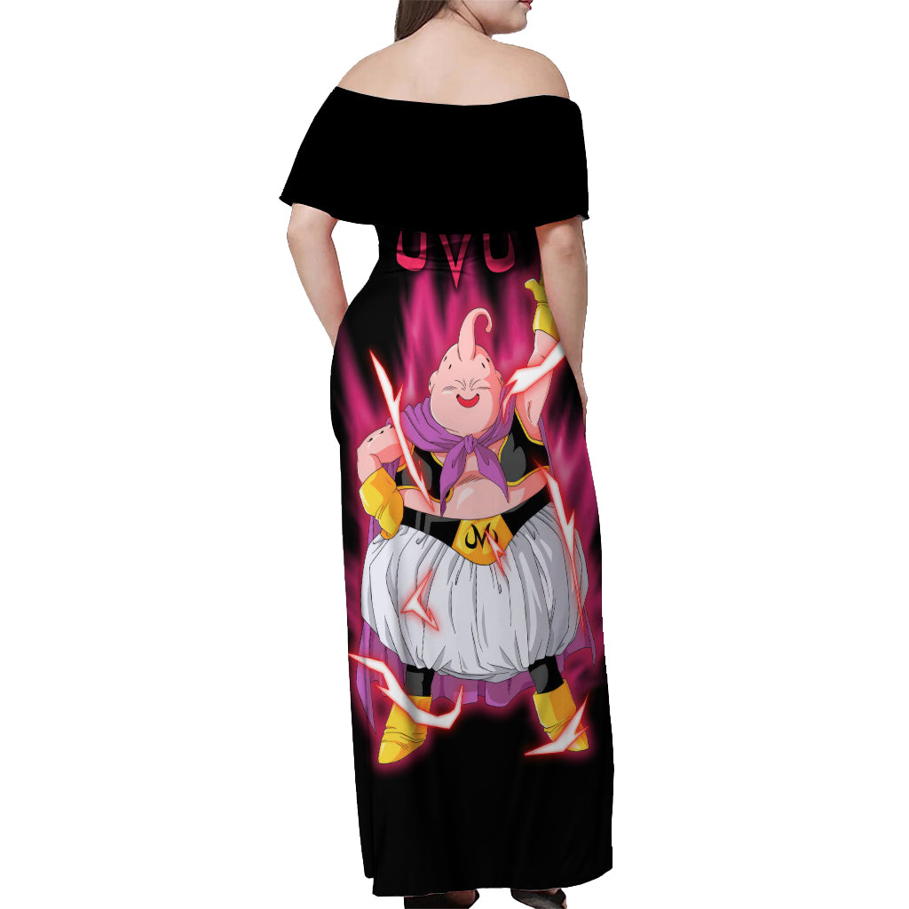 Fat Majin Buu - Dragon Ball Off Shoulder Maxi Dress