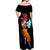 Goku Saiyan God Off Shoulder Maxi Dress