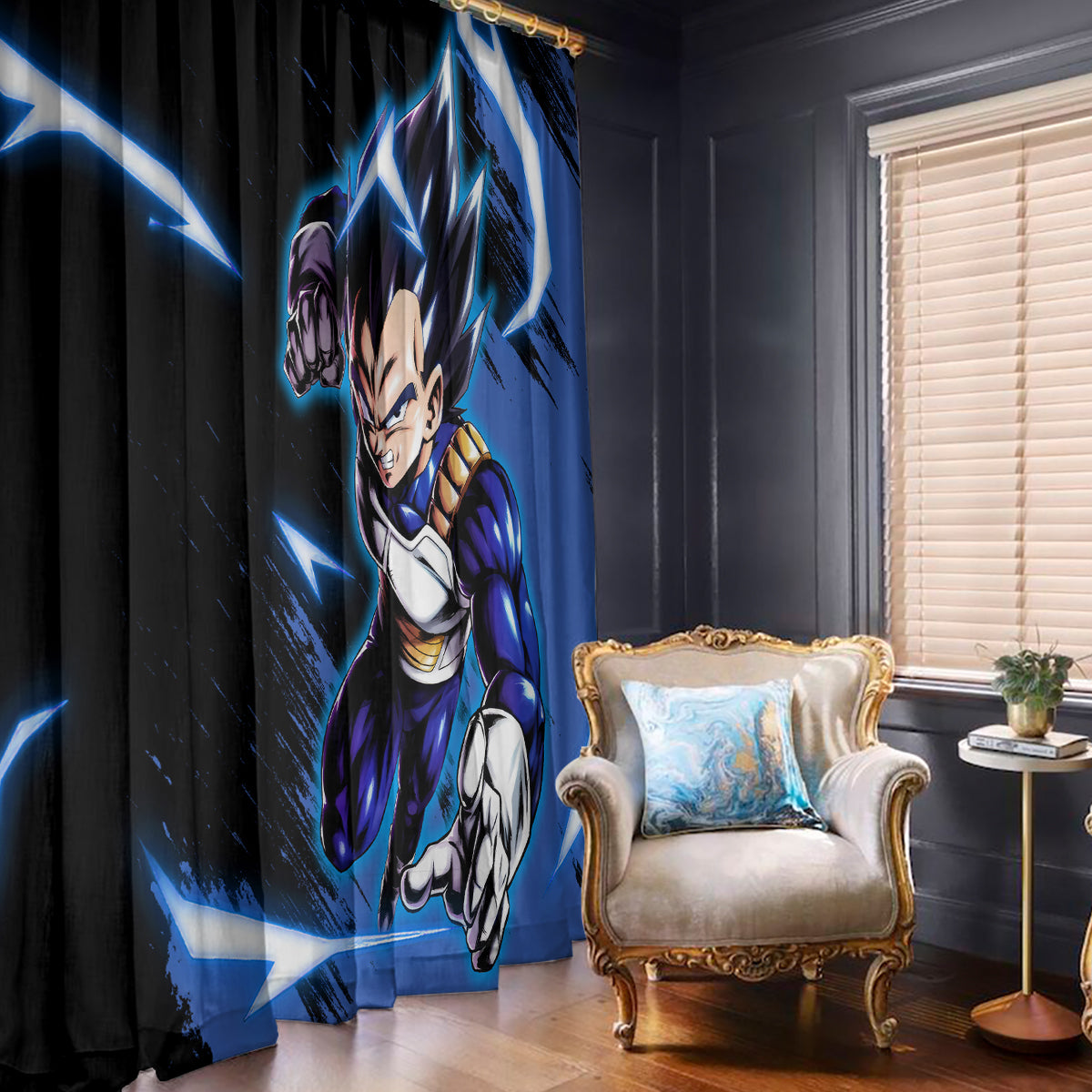 Vegeta Hoodie Dragon Ball Anime Window Curtain