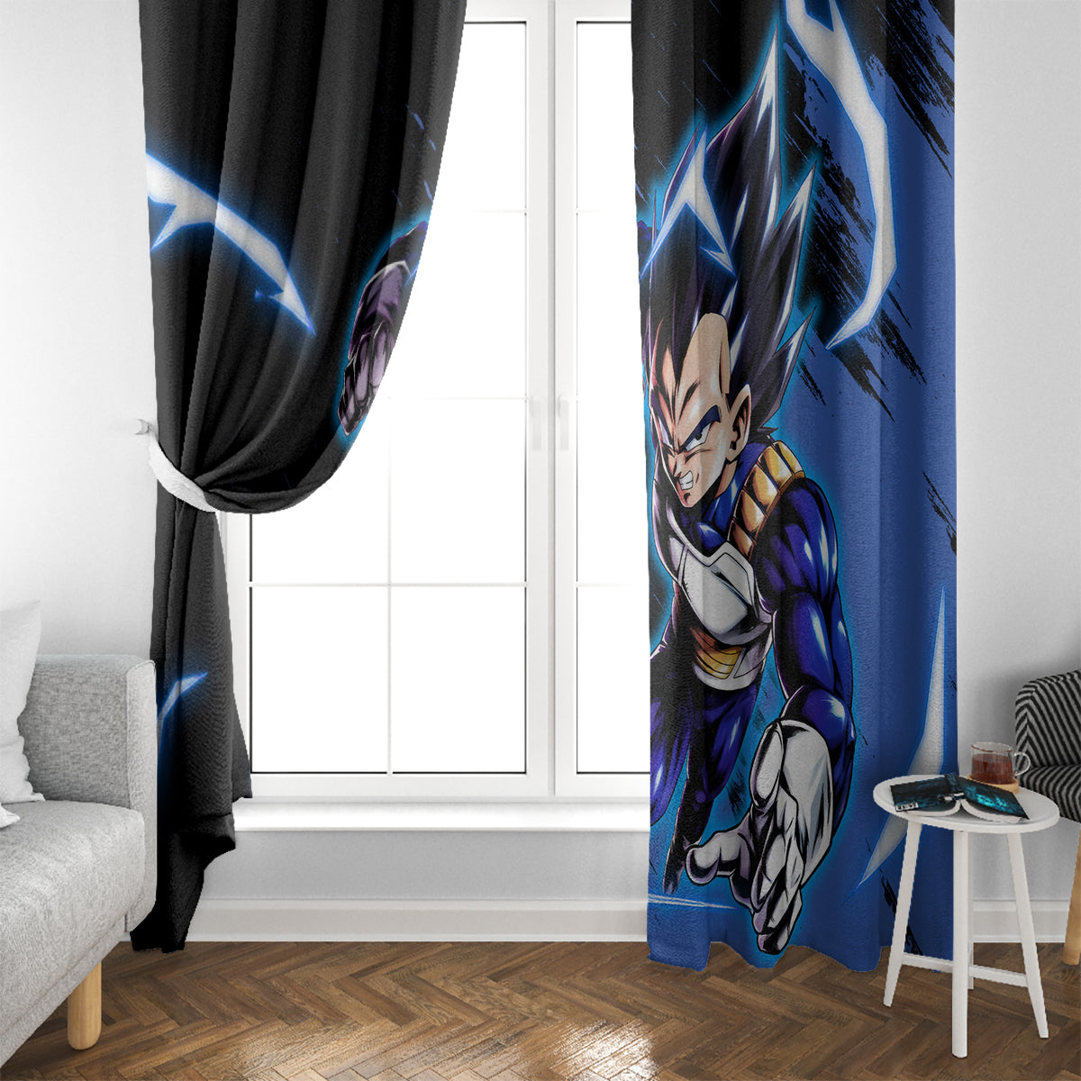 Vegeta Hoodie Dragon Ball Anime Window Curtain