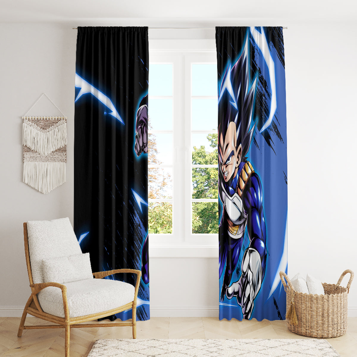 Vegeta Hoodie Dragon Ball Anime Window Curtain