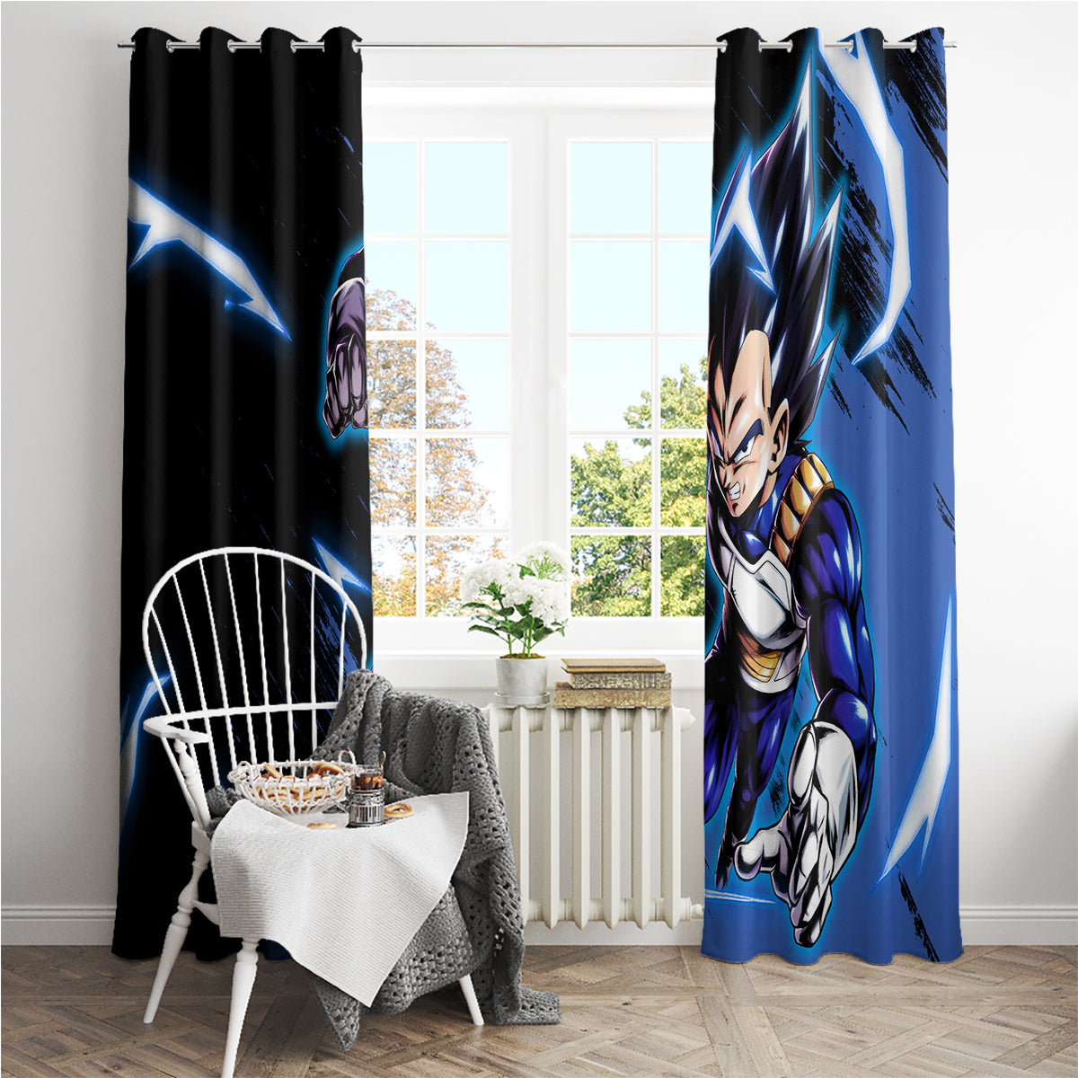 Vegeta Hoodie Dragon Ball Anime Window Curtain