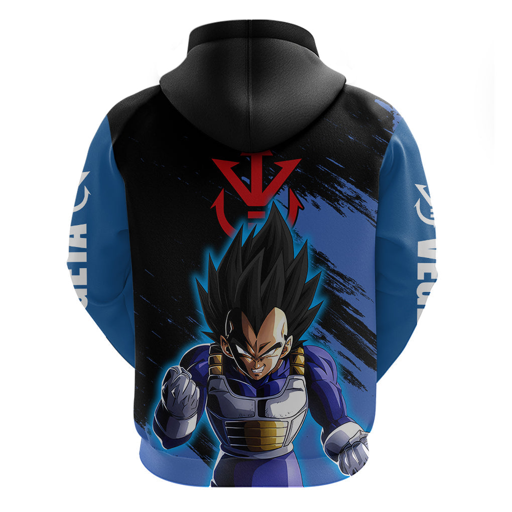 Vegeta Hoodie Dragon Ball Anime Zip Hoodie