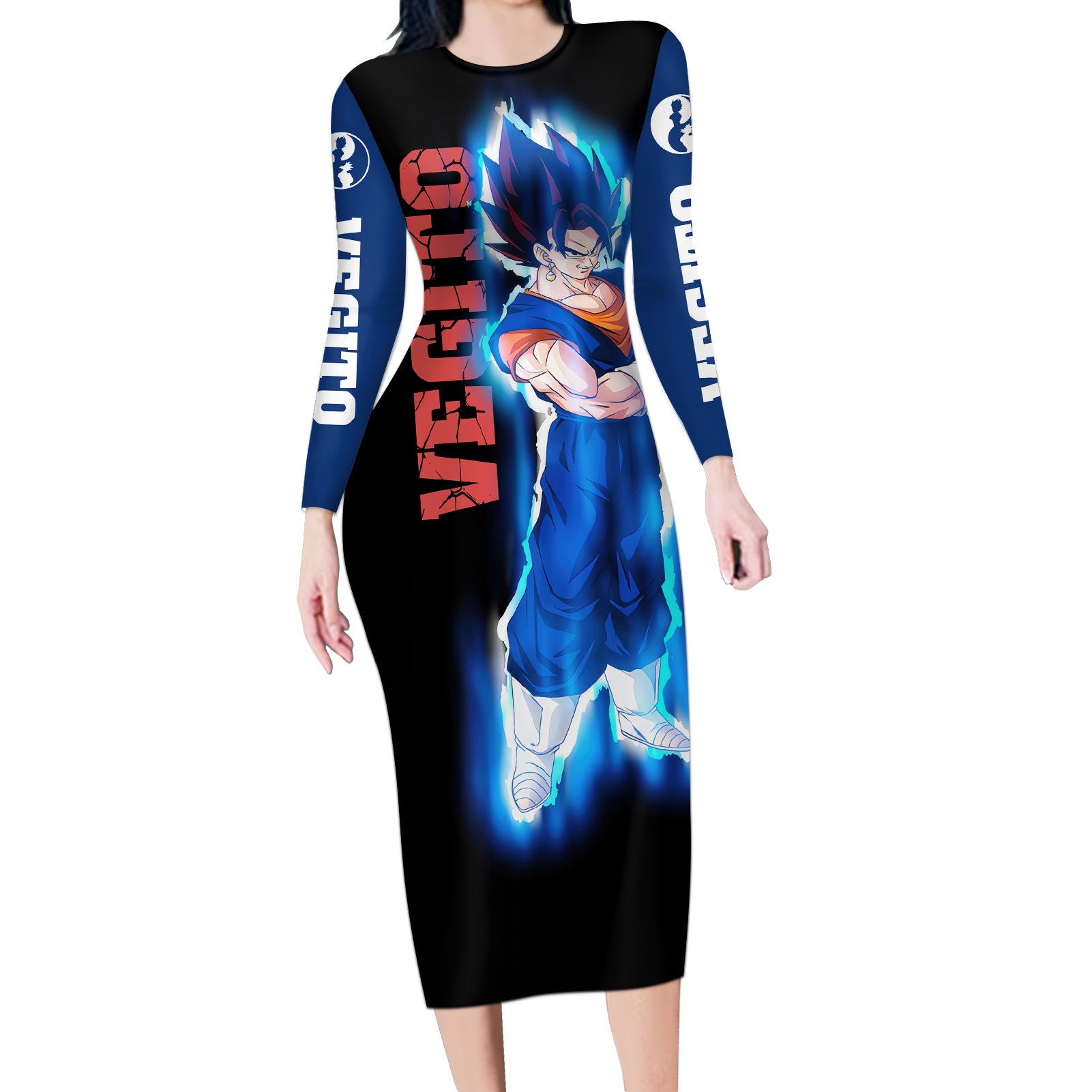 Vegito - Dragon Ball Long Sleeve Bodycon Dress