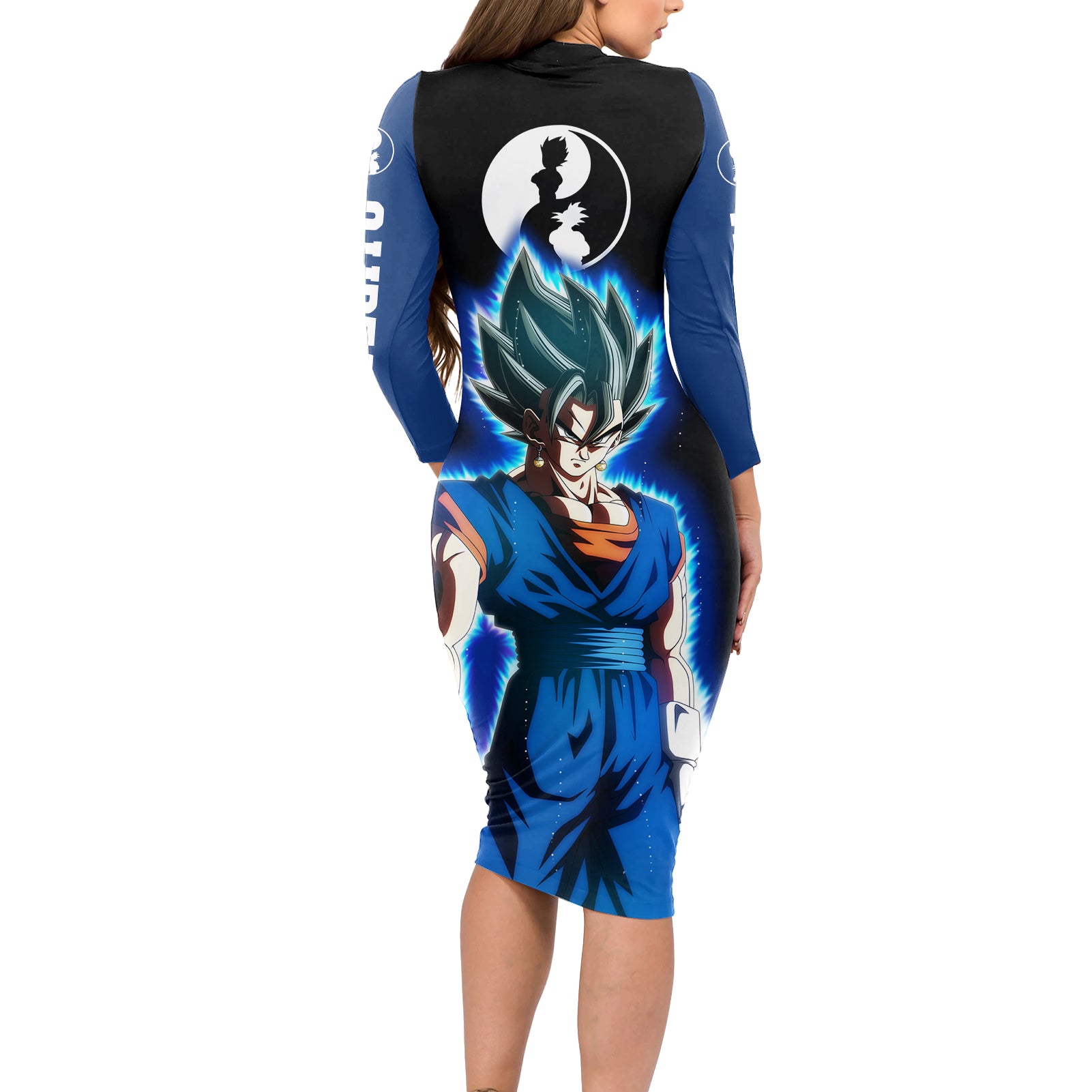 Vegito - Dragon Ball Long Sleeve Bodycon Dress
