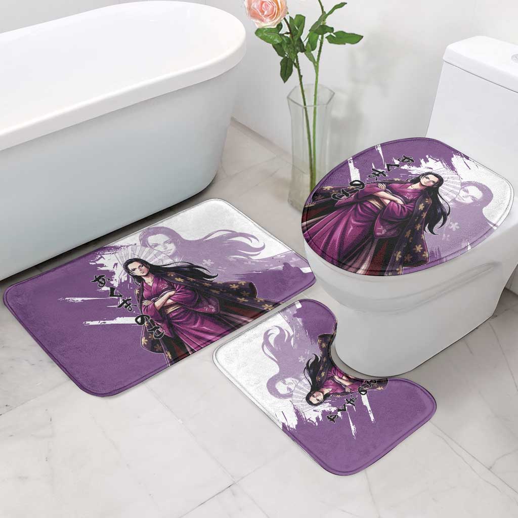 Nico Robin in Wano Kimono Elegance Bathroom Set Demon Child in Regal Purple - One Piece Wano Style
