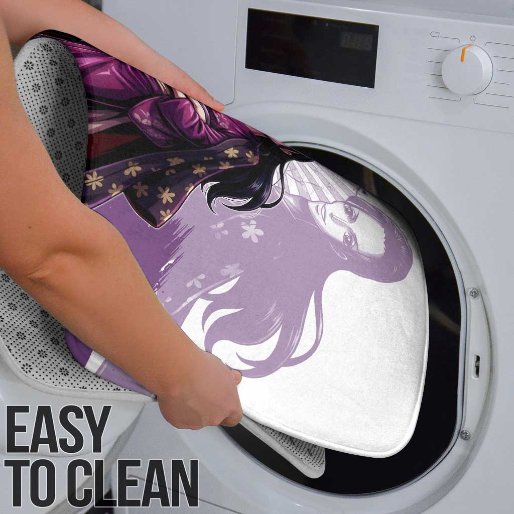 Nico Robin in Wano Kimono Elegance Bathroom Set Demon Child in Regal Purple - One Piece Wano Style