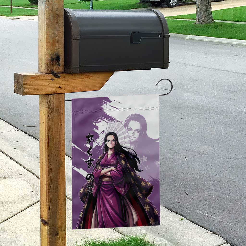Nico Robin in Wano Kimono Elegance Garden Flag Demon Child in Regal Purple - One Piece Wano Style