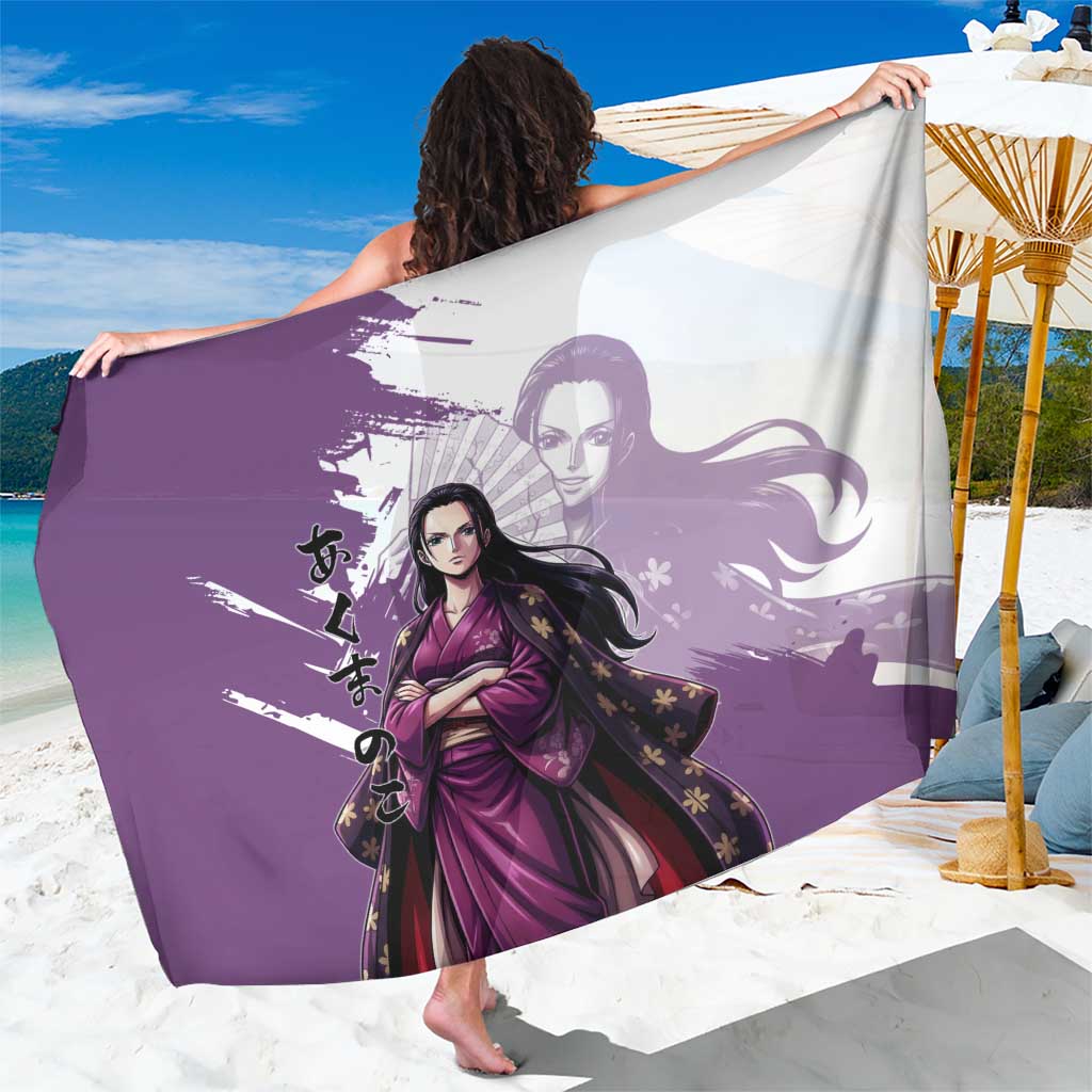 Nico Robin in Wano Kimono Elegance Sarong Demon Child in Regal Purple - One Piece Wano Style