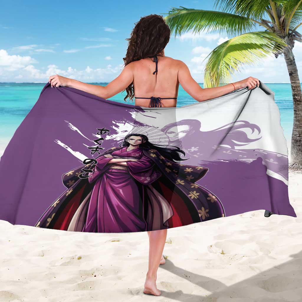 Nico Robin in Wano Kimono Elegance Sarong Demon Child in Regal Purple - One Piece Wano Style