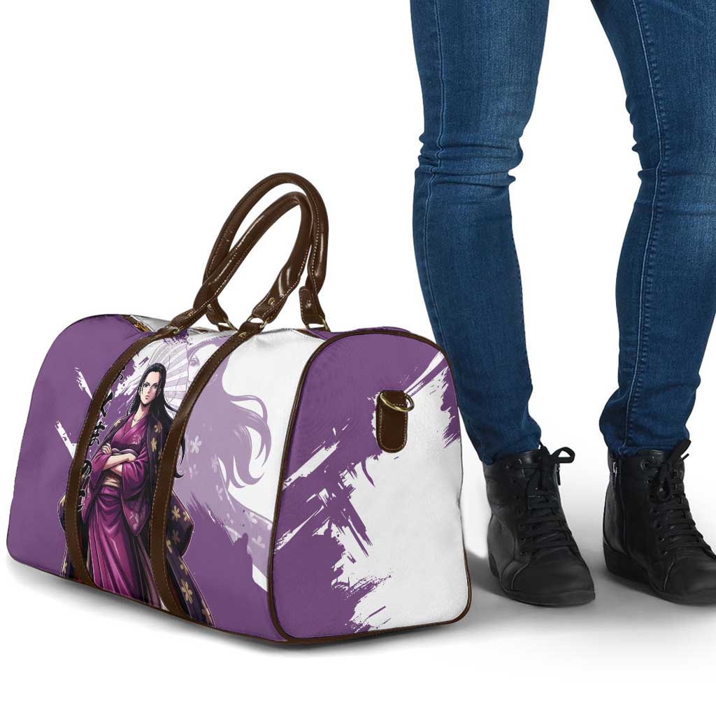 Nico Robin in Wano Kimono Elegance Travel Bag Demon Child in Regal Purple - One Piece Wano Style