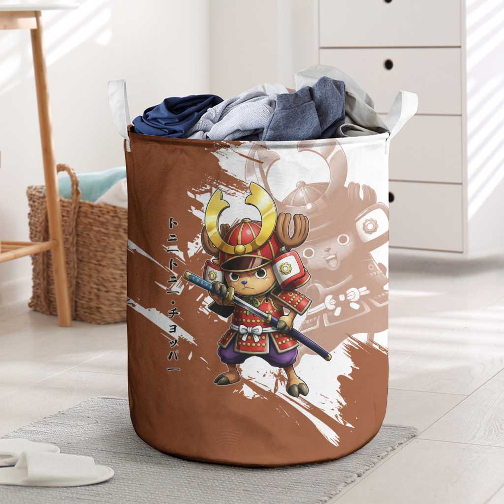 Tony Tony Chopper in Samurai Armor Laundry Basket Wano-Inspired Chibi Warrior Style