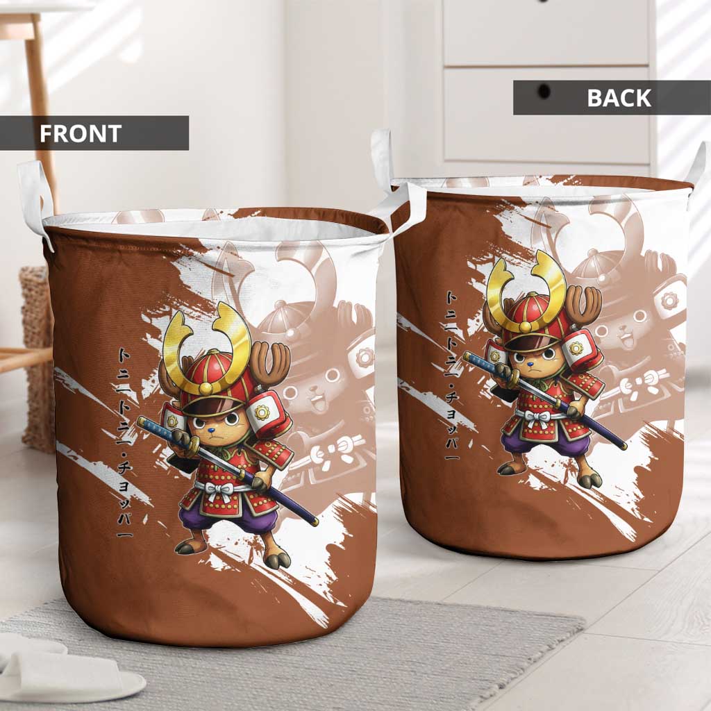 Tony Tony Chopper in Samurai Armor Laundry Basket Wano-Inspired Chibi Warrior Style