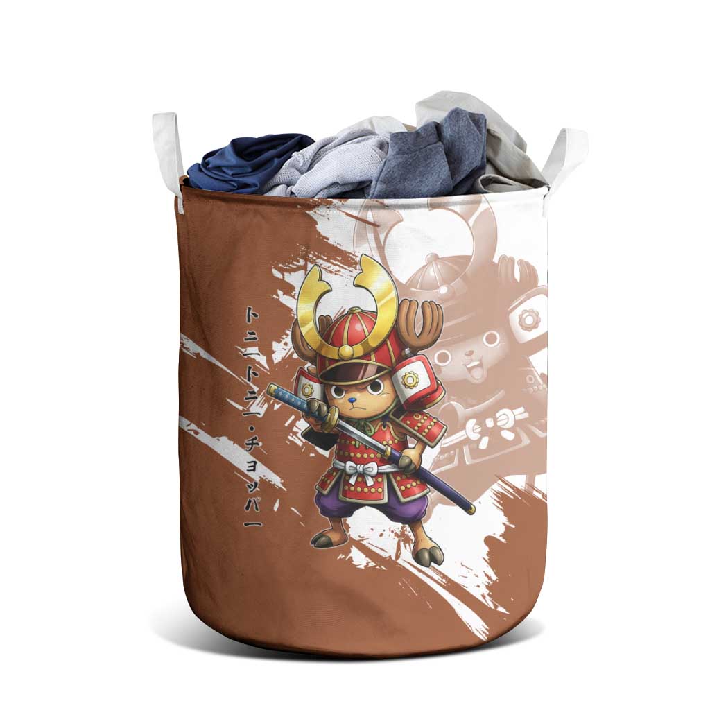 Tony Tony Chopper in Samurai Armor Laundry Basket Wano-Inspired Chibi Warrior Style