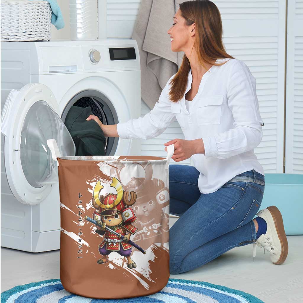 Tony Tony Chopper in Samurai Armor Laundry Basket Wano-Inspired Chibi Warrior Style