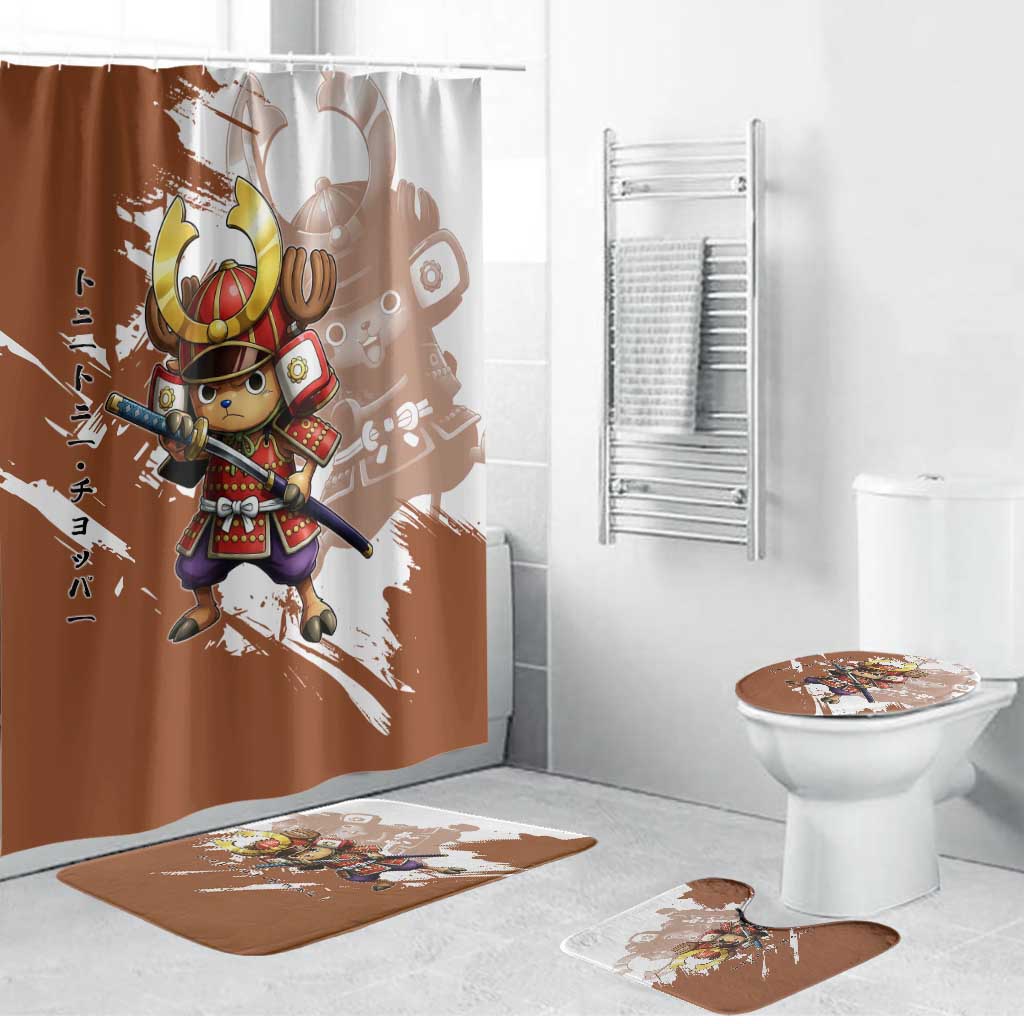 Tony Tony Chopper in Samurai Armor Bathroom Set Wano-Inspired Chibi Warrior Style