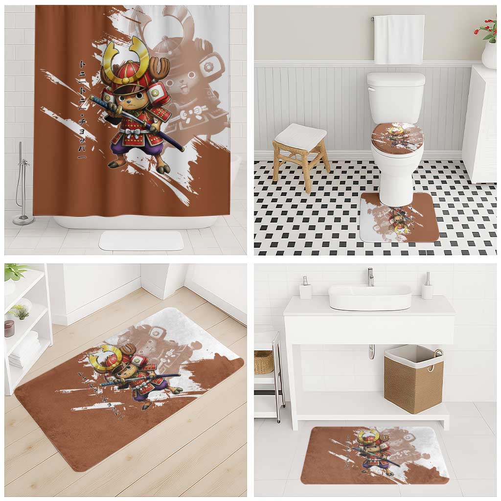 Tony Tony Chopper in Samurai Armor Bathroom Set Wano-Inspired Chibi Warrior Style