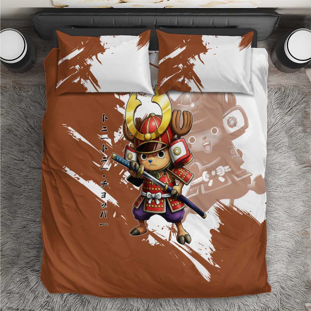 Tony Tony Chopper in Samurai Armor Bedding Set Wano-Inspired Chibi Warrior Style