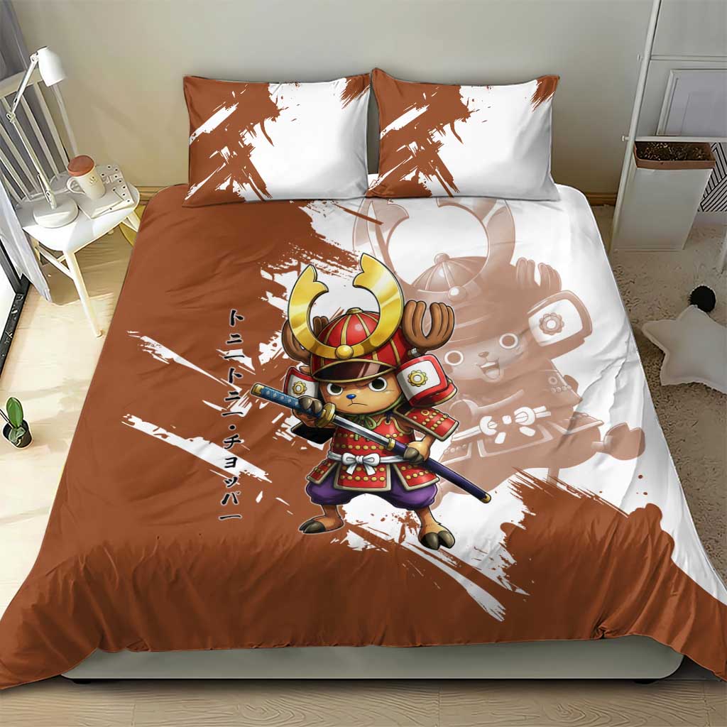 Tony Tony Chopper in Samurai Armor Bedding Set Wano-Inspired Chibi Warrior Style