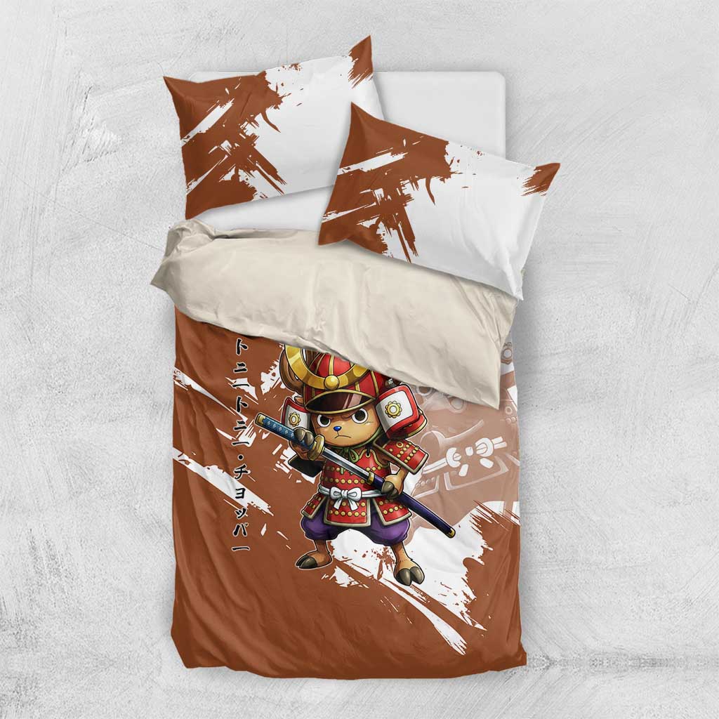 Tony Tony Chopper in Samurai Armor Bedding Set Wano-Inspired Chibi Warrior Style