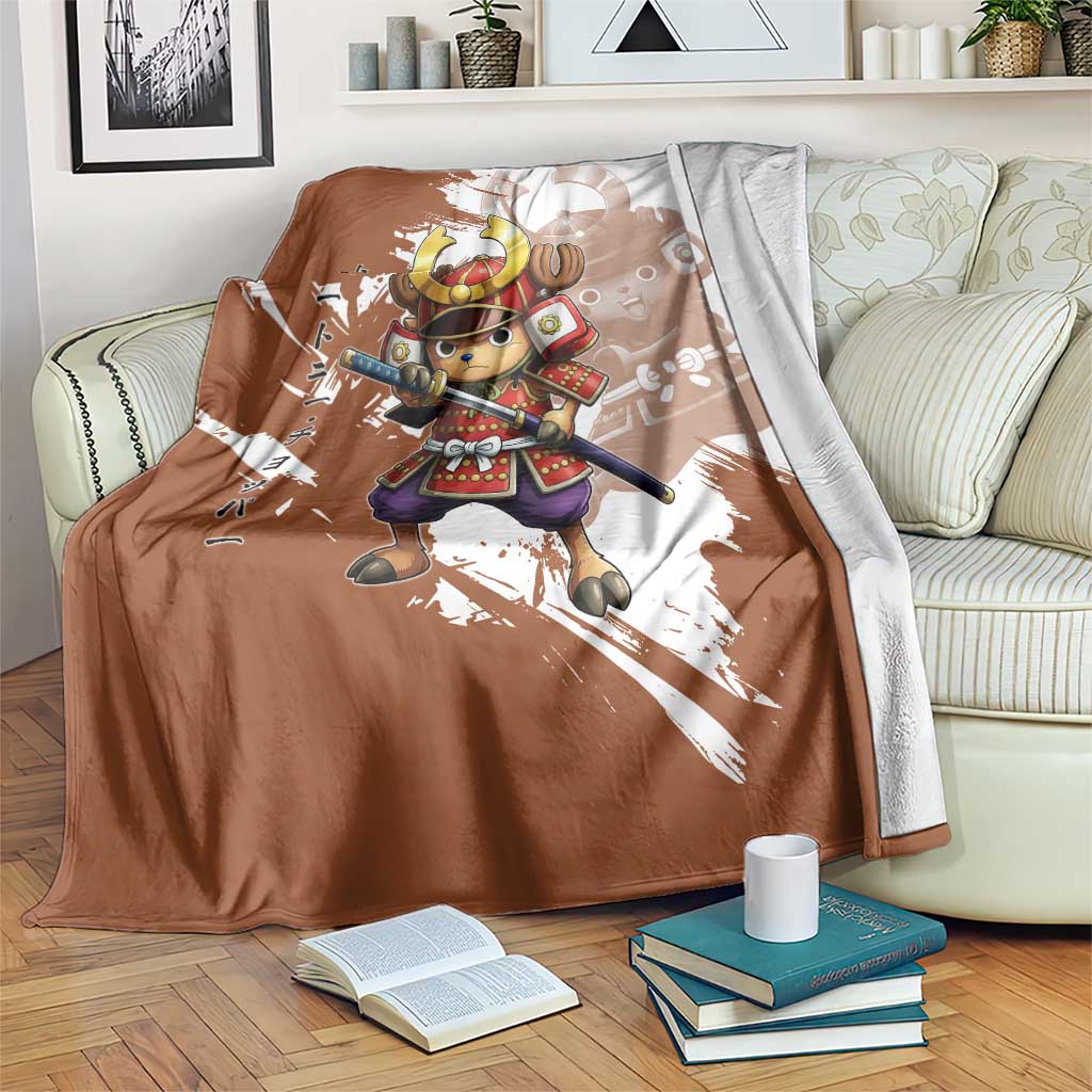 Tony Tony Chopper in Samurai Armor Blanket Wano-Inspired Chibi Warrior Style
