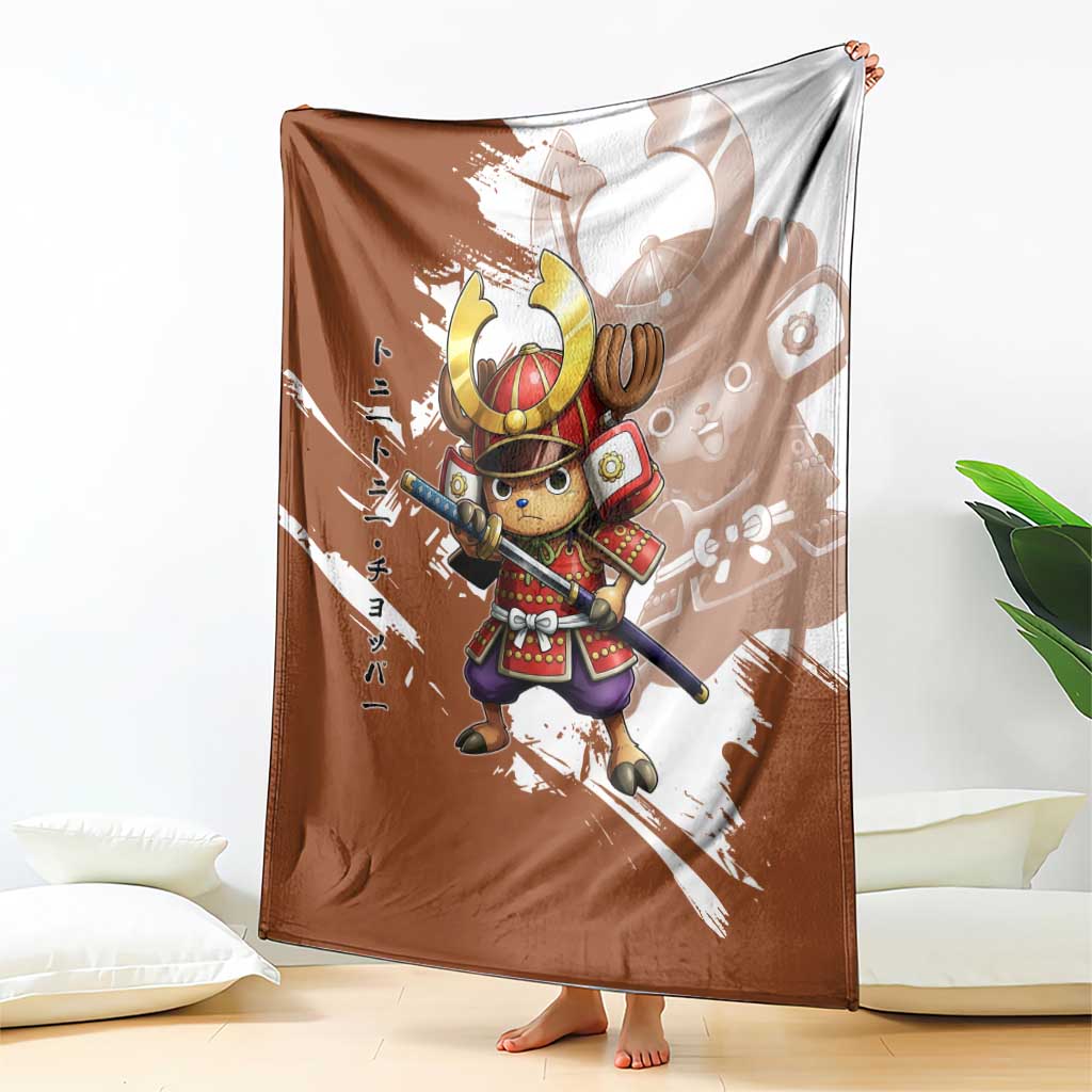 Tony Tony Chopper in Samurai Armor Blanket Wano-Inspired Chibi Warrior Style
