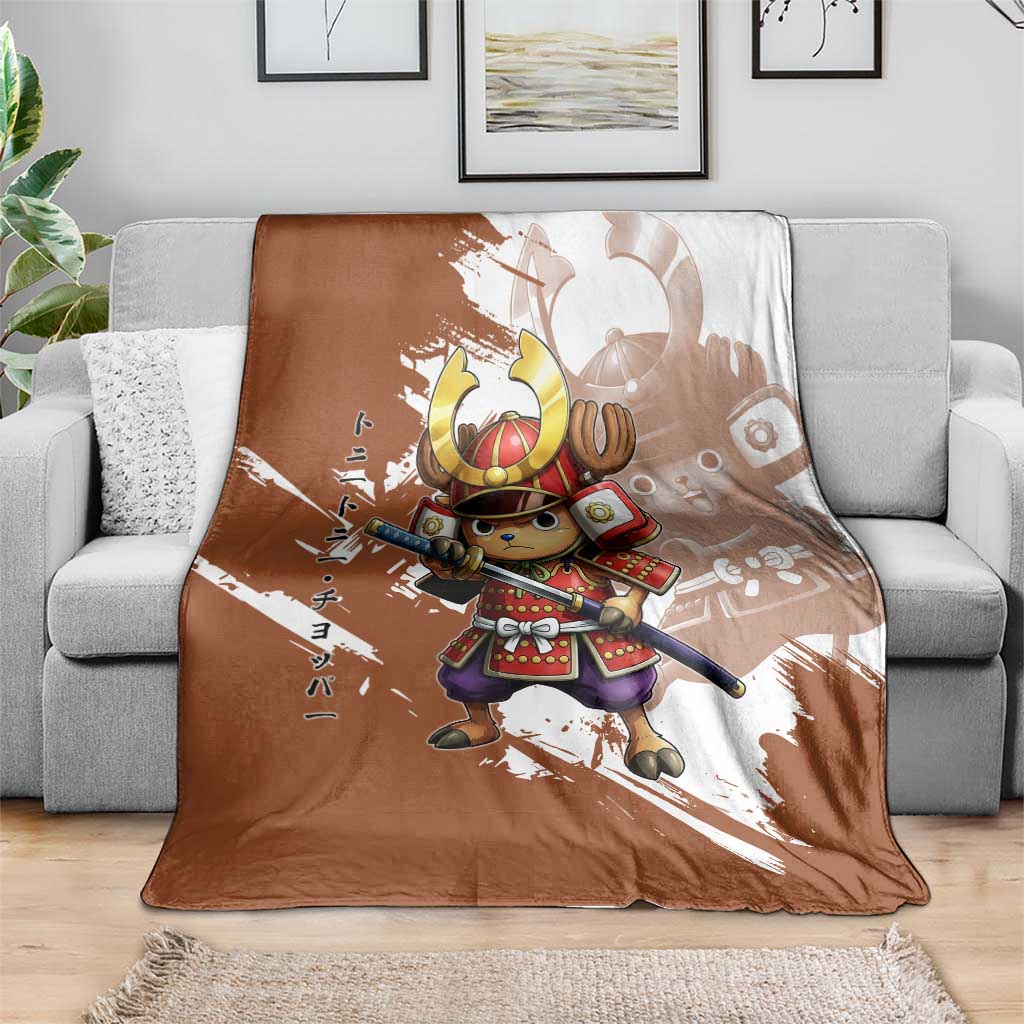 Tony Tony Chopper in Samurai Armor Blanket Wano-Inspired Chibi Warrior Style