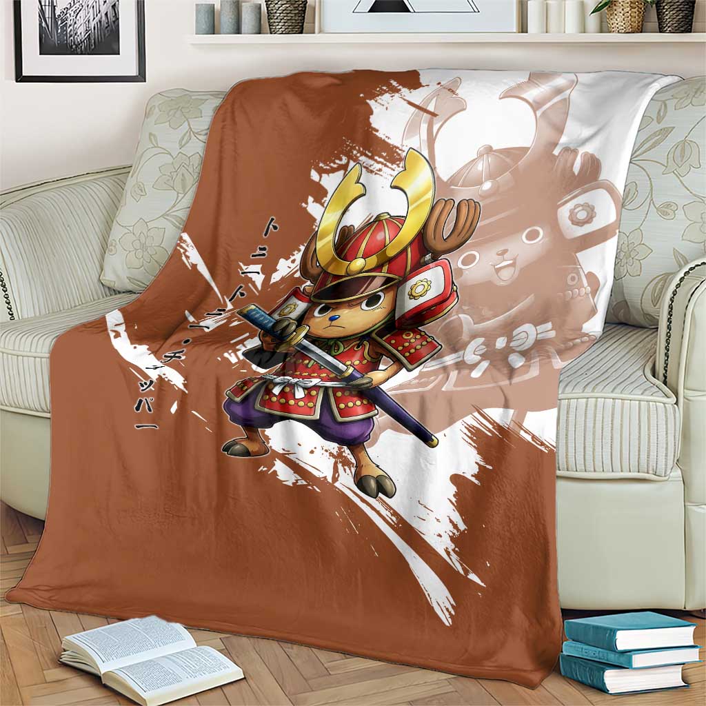 Tony Tony Chopper in Samurai Armor Blanket Wano-Inspired Chibi Warrior Style