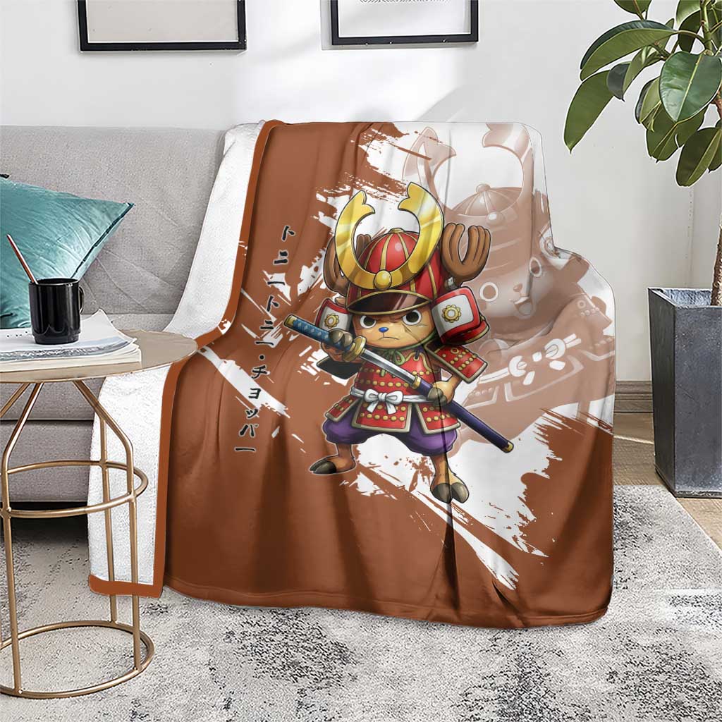 Tony Tony Chopper in Samurai Armor Blanket Wano-Inspired Chibi Warrior Style