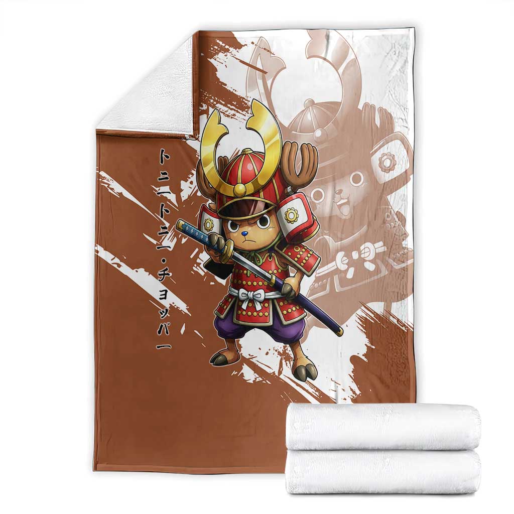 Tony Tony Chopper in Samurai Armor Blanket Wano-Inspired Chibi Warrior Style