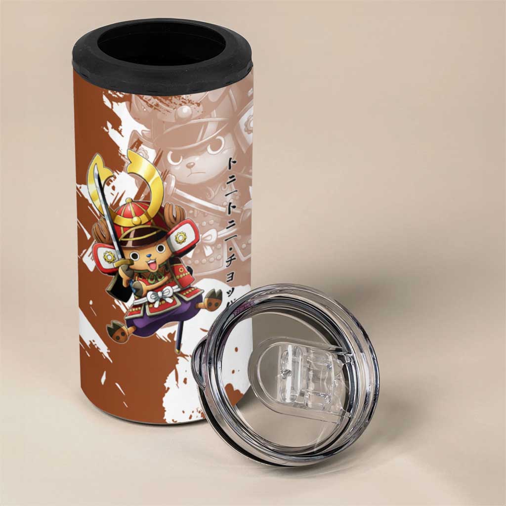 Tony Tony Chopper in Samurai Armor 4 in 1 Can Cooler Tumbler Wano-Inspired Chibi Warrior Style