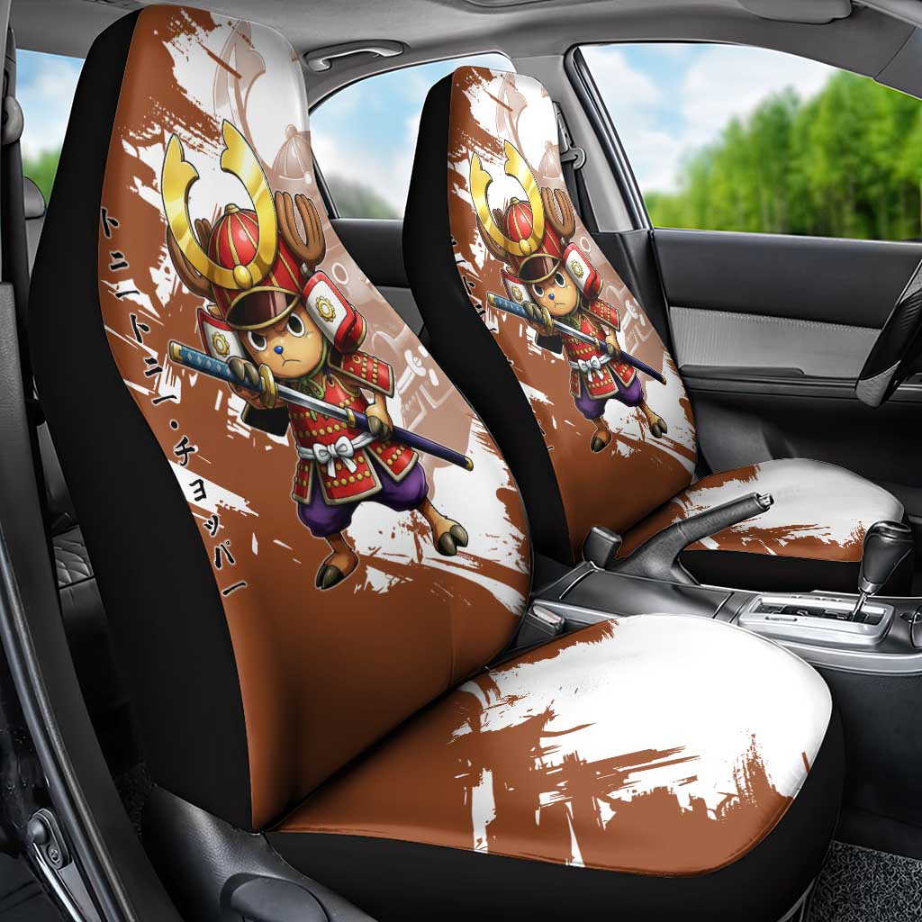 Tony Tony Chopper in Samurai Armor Car Seat Cover Wano-Inspired Chibi Warrior Style