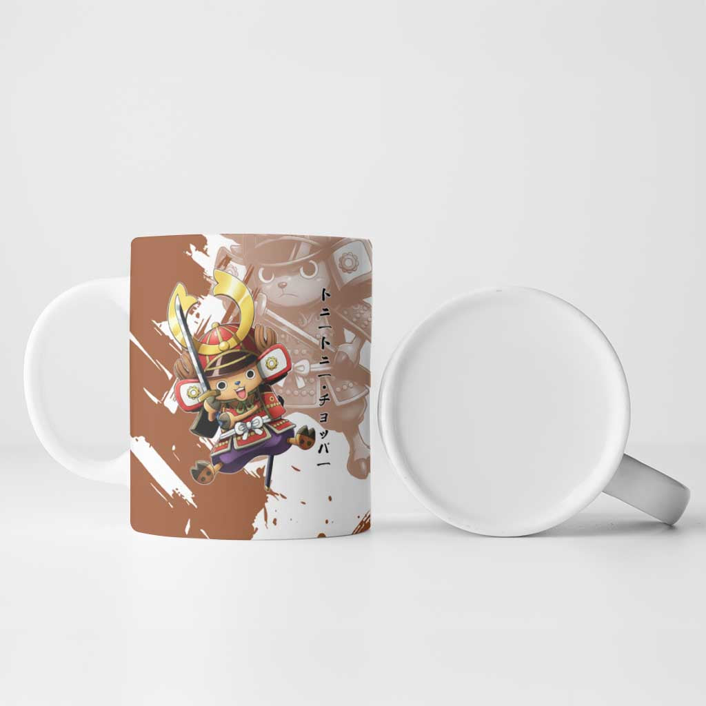 Tony Tony Chopper in Samurai Armor Ceramic Mug Wano-Inspired Chibi Warrior Style