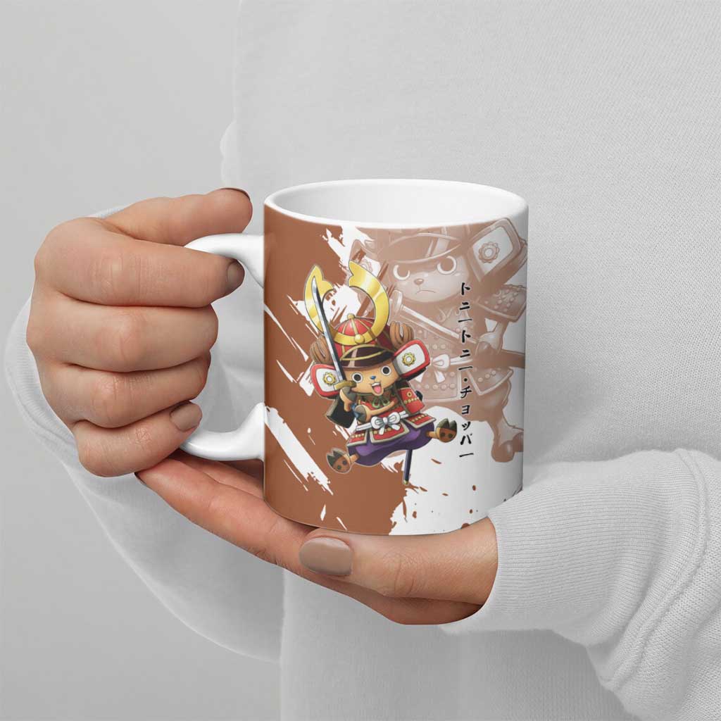 Tony Tony Chopper in Samurai Armor Ceramic Mug Wano-Inspired Chibi Warrior Style