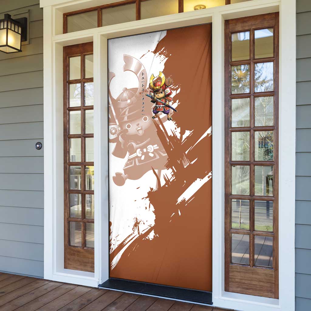 Tony Tony Chopper in Samurai Armor Door Cover Wano-Inspired Chibi Warrior Style