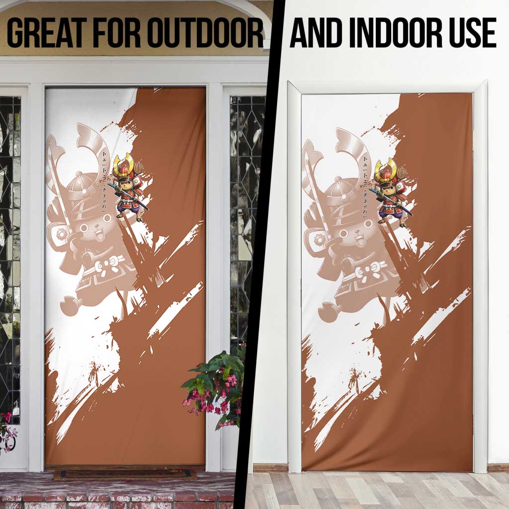 Tony Tony Chopper in Samurai Armor Door Cover Wano-Inspired Chibi Warrior Style