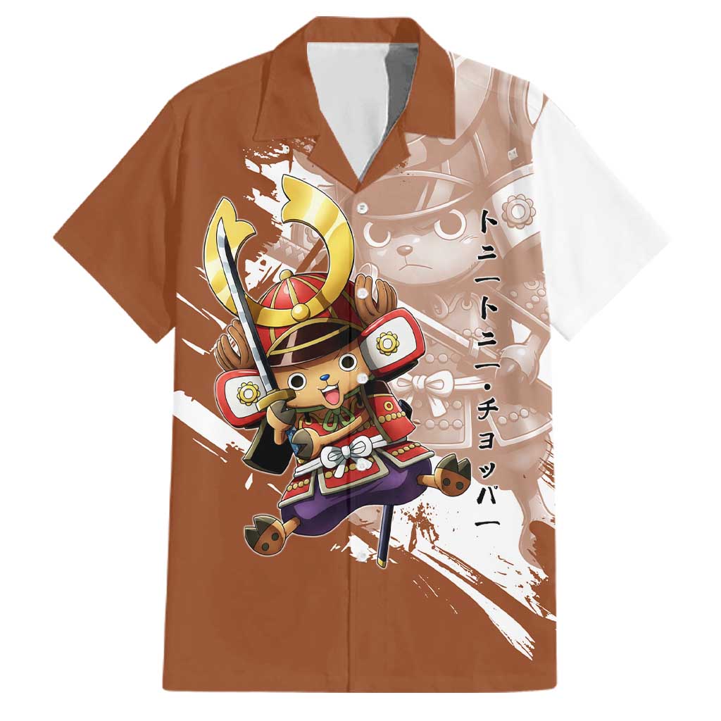 Tony Tony Chopper in Samurai Armor Family Matching Puletasi and Hawaiian Shirt Wano-Inspired Chibi Warrior Style