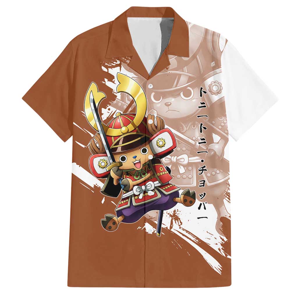 Tony Tony Chopper in Samurai Armor Hawaiian Shirt Wano-Inspired Chibi Warrior Style