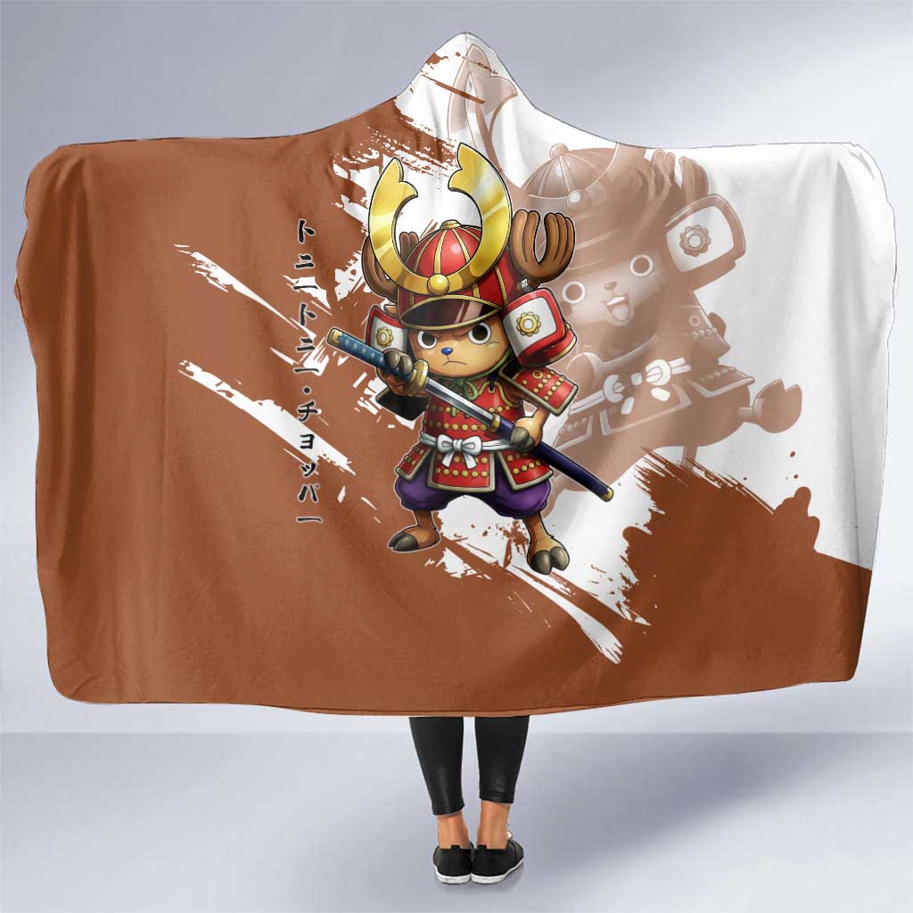 Tony Tony Chopper in Samurai Armor Hooded Blanket Wano-Inspired Chibi Warrior Style