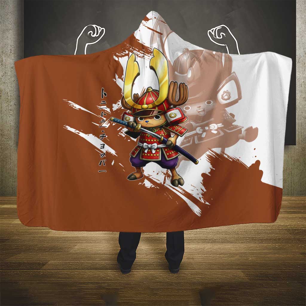 Tony Tony Chopper in Samurai Armor Hooded Blanket Wano-Inspired Chibi Warrior Style