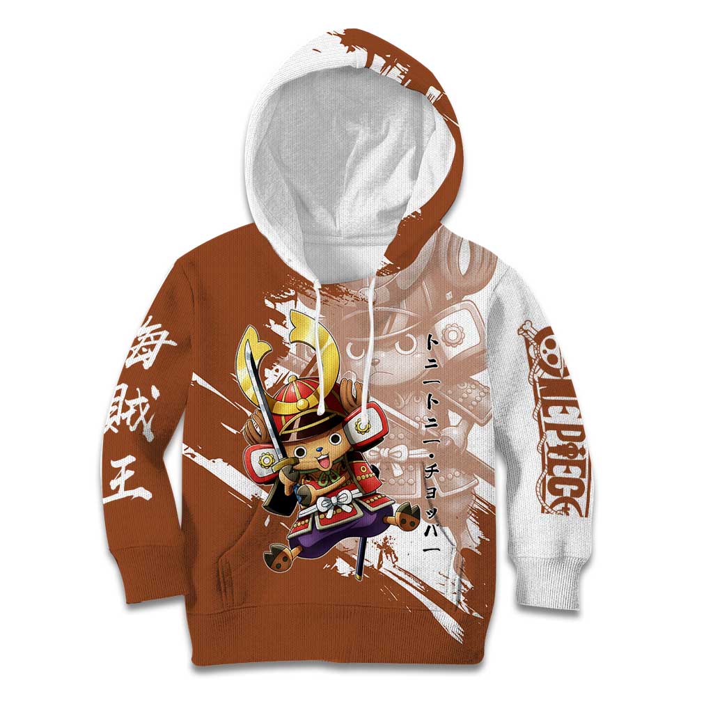 Tony Tony Chopper in Samurai Armor Kid Hoodie Wano-Inspired Chibi Warrior Style