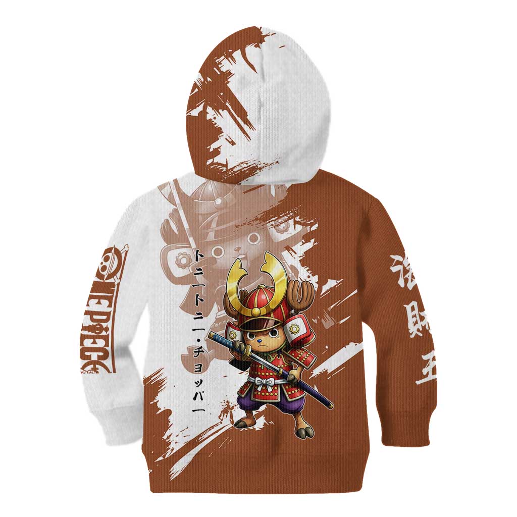 Tony Tony Chopper in Samurai Armor Kid Hoodie Wano-Inspired Chibi Warrior Style