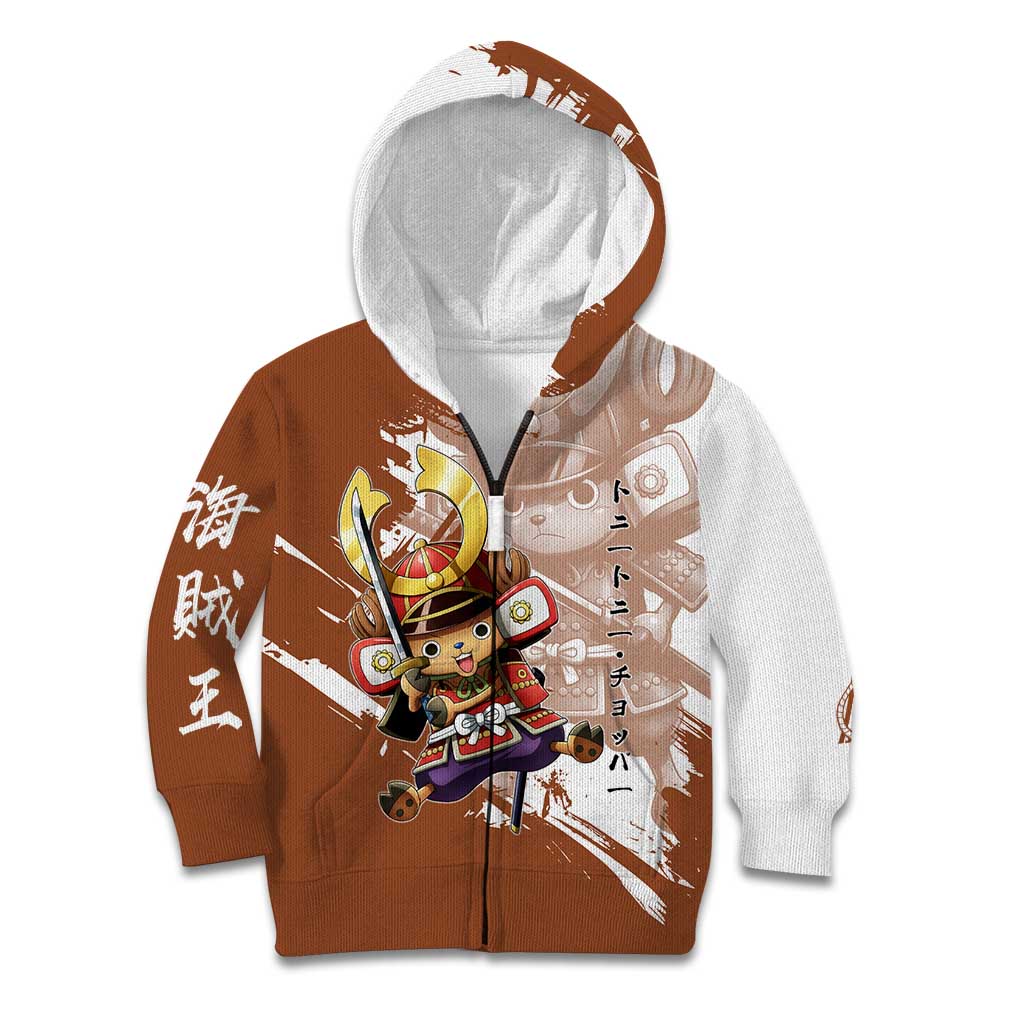 Tony Tony Chopper in Samurai Armor Kid Hoodie Wano-Inspired Chibi Warrior Style