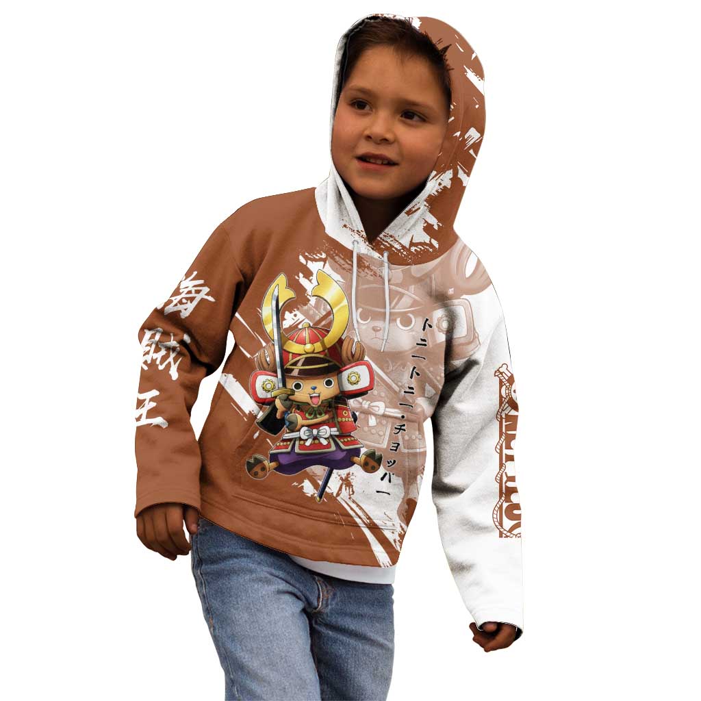 Tony Tony Chopper in Samurai Armor Kid Hoodie Wano-Inspired Chibi Warrior Style