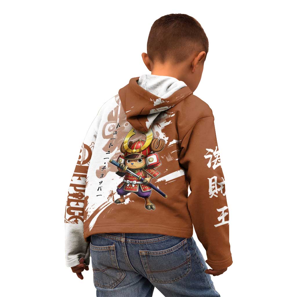 Tony Tony Chopper in Samurai Armor Kid Hoodie Wano-Inspired Chibi Warrior Style