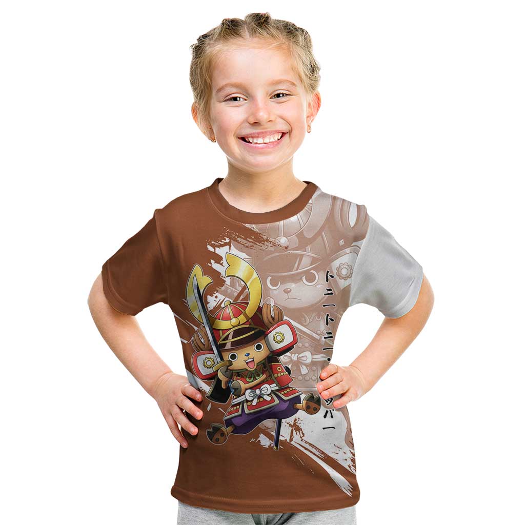 Tony Tony Chopper in Samurai Armor Kid T Shirt Wano-Inspired Chibi Warrior Style